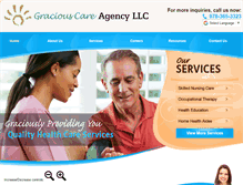 Tablet Screenshot of graciouscareagency.com